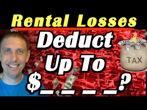 How To DEDUCT Rental Property Losses and REDUCE Taxes On other Types of Income