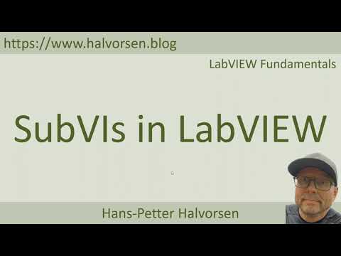 SubVIs in LabVIEW