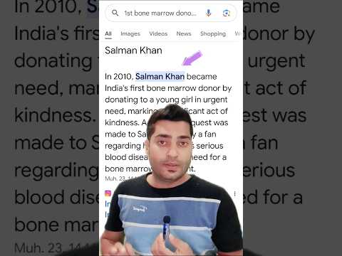 Salman khan |  first bone marrow donor in india #shortsfeed #faisaltalk #salmankhan #shorts