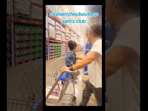 cashier/checkoutless sam's clubno more wait at thecheckout lane!#samsclub #grapevine #cashierless #