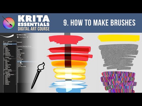 How to Create Brushes in Krita - Krita 5 for Beginners (Lesson 9) 🖌️