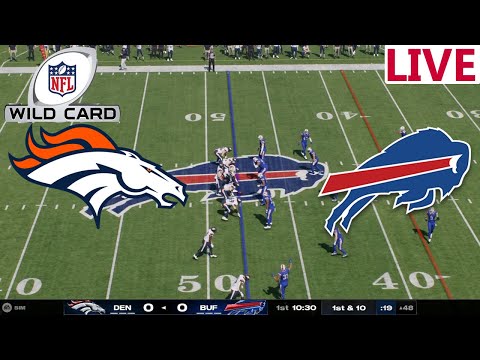 🔴LIVE🔴Buffalo Bills vs Denver Broncos /NFL Wildcards Playoffs/ Madden NFL 25