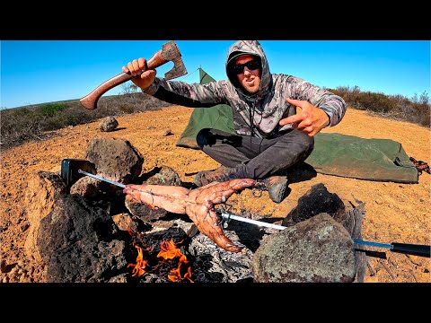 SOLO CAMPING - EATING WHATEVER I CATCH - Catch and Cook