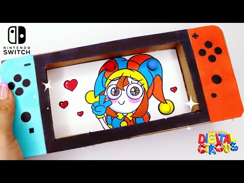 Pomni Nintendo Switch 🎪The Amazing Digital Circus 🎪 Paper Diy [ TUTORIAL]