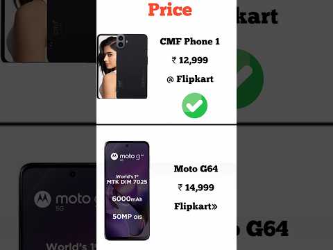 CMF Phone 1 vs Moto G64 | Konsa phone lena chahiye | Full comperijon in short