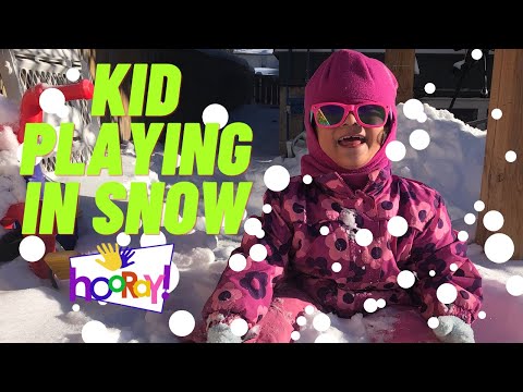 Kid PLAYING in SNOW / Fun Things to do in Snow