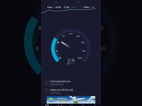 Grameenphone 4G Broadband USA Server Speed test