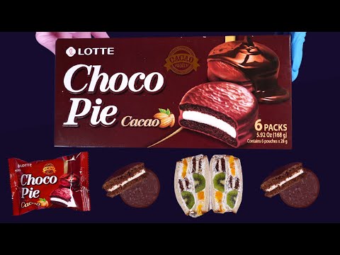 ASMR -LOTTE Choco  cacao pie to SandWich