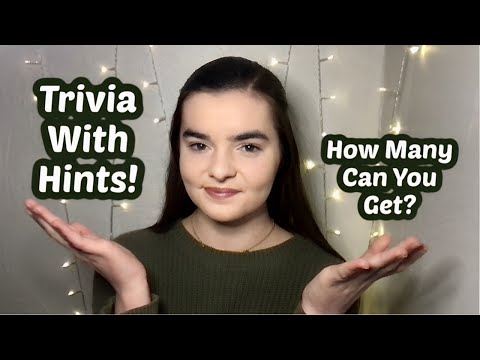 ASMR Whispering 100 General Knowledge Trivia Questions With Hints!