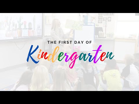 Andover kindergartners talk about their first day of school