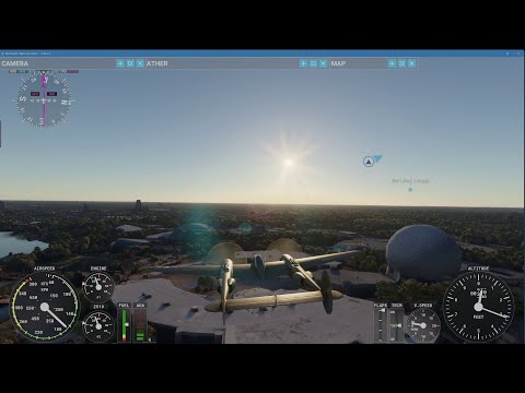 Microsoft Flight Simulator(2020)[GP17]"This P-38L is awesome! Jax to Daytona at night, WDW&seaworld!