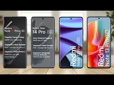 Redmi Note 14 Pro Plus Vs Redmi Note 14 Pro Vs Redmi Note 13 Pro plus Vs Redmi Note 13 Pro