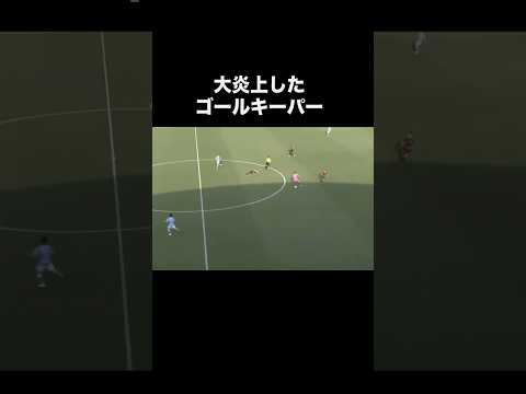 大炎上したゴールキーパーのミス。#サッカー