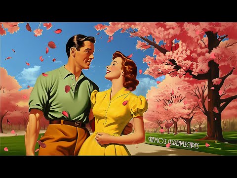 May 1947, a great Spring day thru the falling Sakura petals 🌸 ASMR (vintage oldies music + reverb)