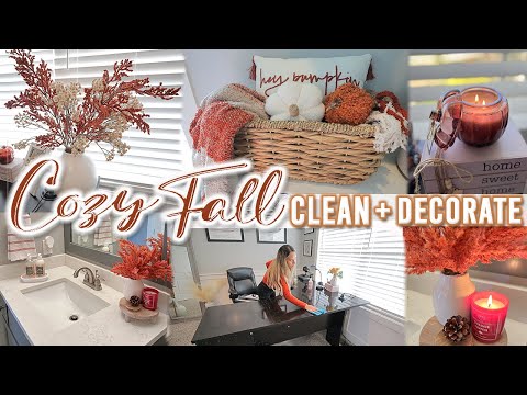 🍂2023 COZY FALL CLEAN WITH ME + DECORATE | FALL DECOR IDEAS | COZY FALL CLEANING INSPIRATION