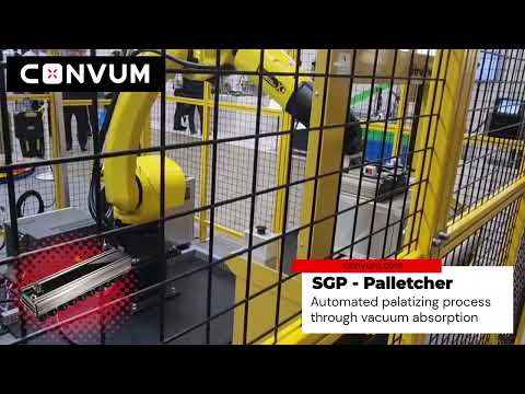 Convum SGP Palletcher - Robotic palatizing automation.