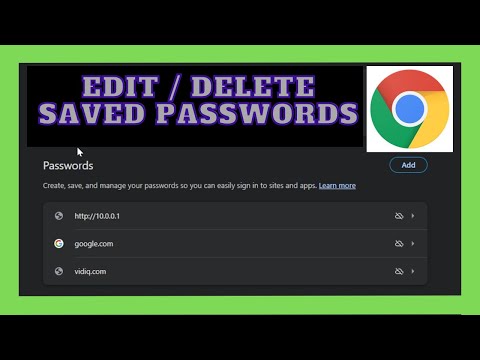 How to Delete saved passwords in Chrome