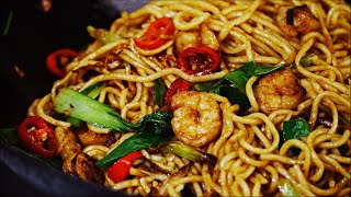 Office workers'recipe，shrimp fried noodles in 10 minutes, more convenient than takeout