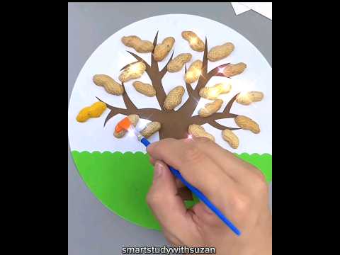 Peanut peel use different ways 🥰💐|multi sensory skills🥳🧪#shorts #trending#viral #smartstudywithsuzan