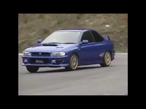 Keiichi Tsuchiya drifts classic Subaru WRX STi models (Best Motoring)