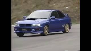 Keiichi Tsuchiya drifts classic Subaru WRX STi models (Best Motoring)