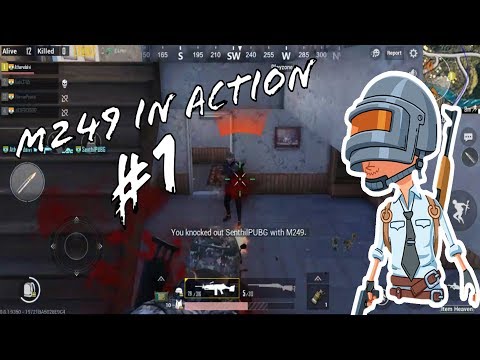 Pubg Mobile | M249 in Action Gameplay | Chicken Dinner?