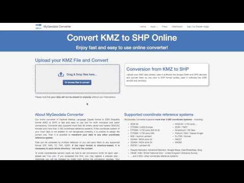 How to convert KMZ to SHP