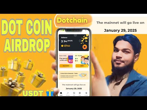 DOT Airdrop | Dot Coin Airdrop | Dot Coin mining app | New Airdrop Dot mining #Dotcoinmining#dotcoin