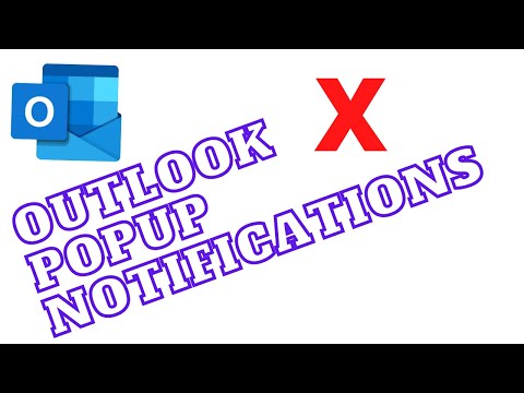 How to turn off Outlook new message pop up