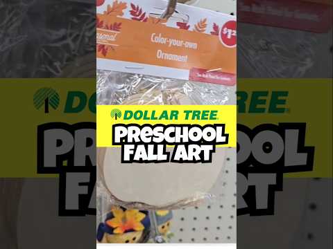 Dollar Tree Fall Finds #pumpkin #artprojects #preschoolart #Fall #dollartree #kidsart #childcare #oh