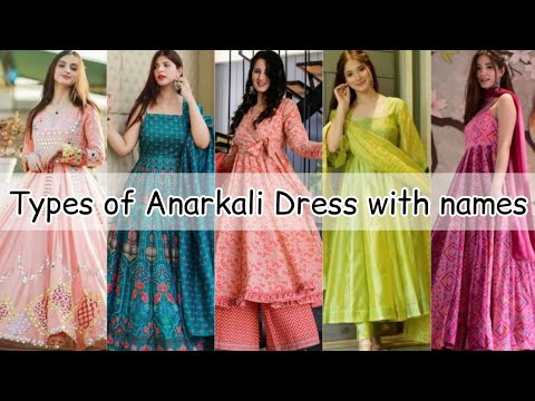 Types of anarkali kurti dress with names/Anarkali kurti dress design pattern/Types of anarkali suit