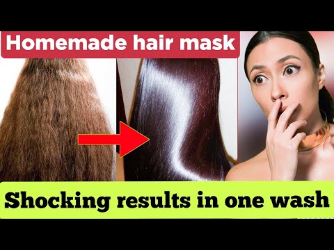 Silky and shiny hair home remedy// damaged hair to healthy hair// How to get silky hair