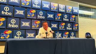 Bill Self discusses KU’s loss to West Virginia