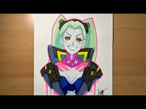 Speed Drawing: Rebecca, Cyberpunk Edgerunner