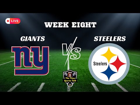 MNF! New York Giants Vs Pittsburgh Steelers! LIVE Play By Play / Analysis