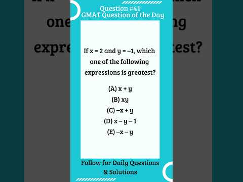 GMAT Question #gmat#gmatfocus #gmatprep  #shorts #maths #exam#gmatproblemsolving #onlinetutor