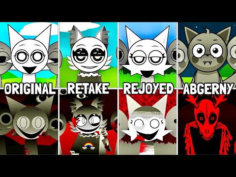 Incredibox Sprunki ORIGINAL Vs REJOYED Vs RETAKE Vs ABGERNY: All Normal & Horror Mixes Versions!!