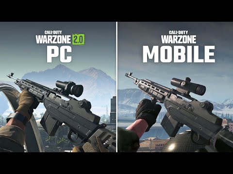 Warzone Mobile VS Warzone 2.0 PC | Side by Side Comparison