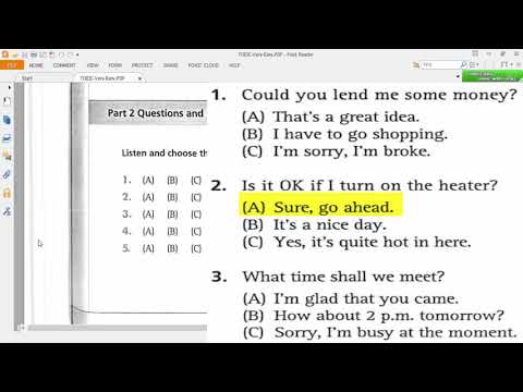 BASIC TOEIC LISTENING: Question & Response (8)