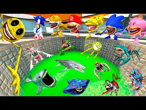 SEA MONSTERS EL GRANO MAJA & THE BLOOP ROBLOX INNYUME SMILEY'S STYLIZED TAPES SONIC SPONGEBOB Gmod !