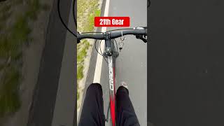 1st gear vs 21st gear on cradiac squad #cycle #mtbcycle #gear #cycling #shorts