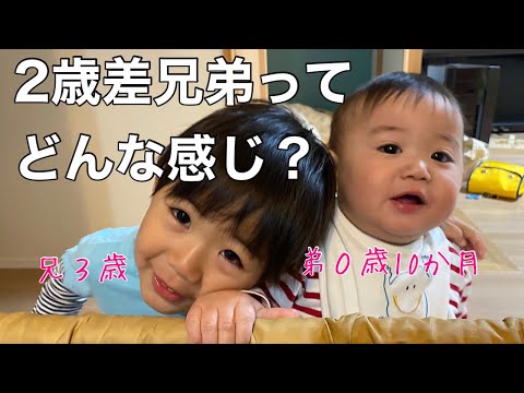 【男の子ママ】２人兄弟ってどんな感じ？とよく聞かれるので普段の様子を撮ってみました【２歳差育児】