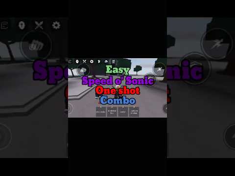 Easy speed o' sonic combo #roblox #strongestbattlegrounds #games