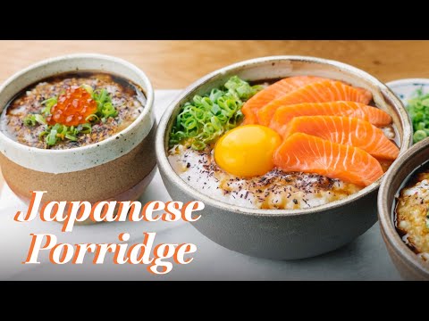 How to make Japanese Porridge | 3 ways  Japanese Comfort Food