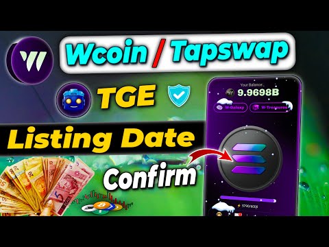 Wcoin airdrop listing date | Tapswap listing date | Wcoin listing date | Tapswap airdrop | Wcoin