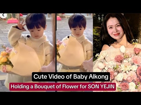 Baby Alkong's cute video where he gave His Mommy  YeJin a bouquet of flowers (very cute)