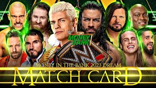 WWE Money in the Bank 2023 - Match Card Prediction | Wrestle Freakin