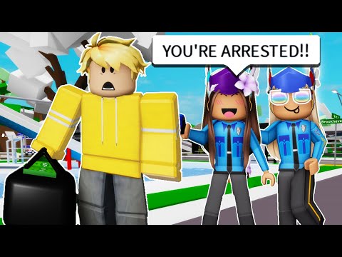 We Became POLICE OFFICERS in BROOKHAVEN RP!! *FUNNY*