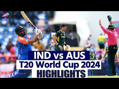 India vs Australia T20 World Cup Highlights: IND vs AUS T20 World Cup 2024 51st Match Highlights