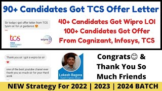 90+ Candidates Got Offer Letter in TCS | 100+ Students Select in TOP MNC Thank You so much Friends